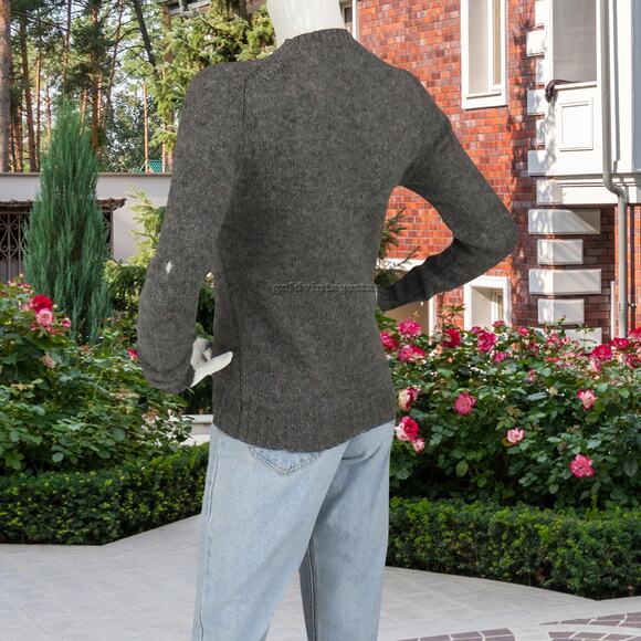 Braemar Light Wool Grey Sweater S, Vintage Casual Chicr9a - Picture 7 of 10